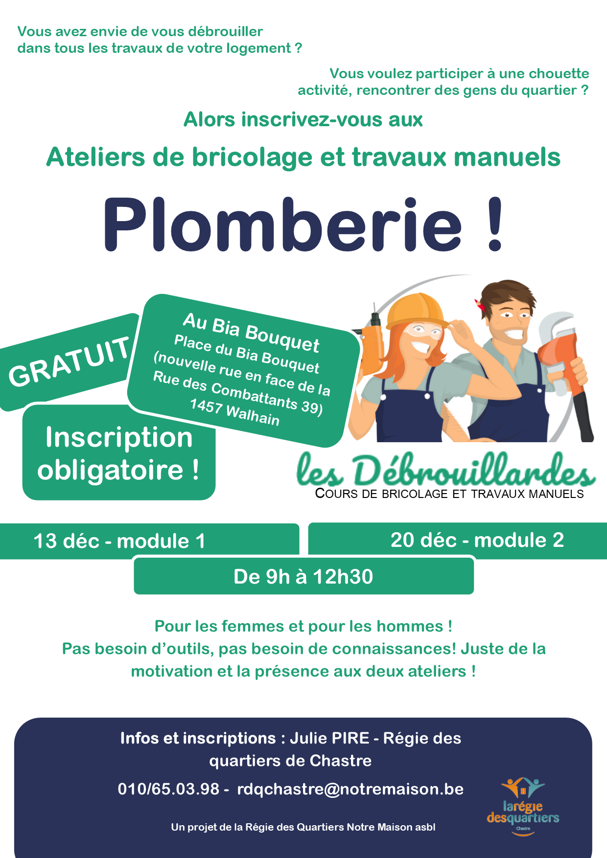 affiche plomberie